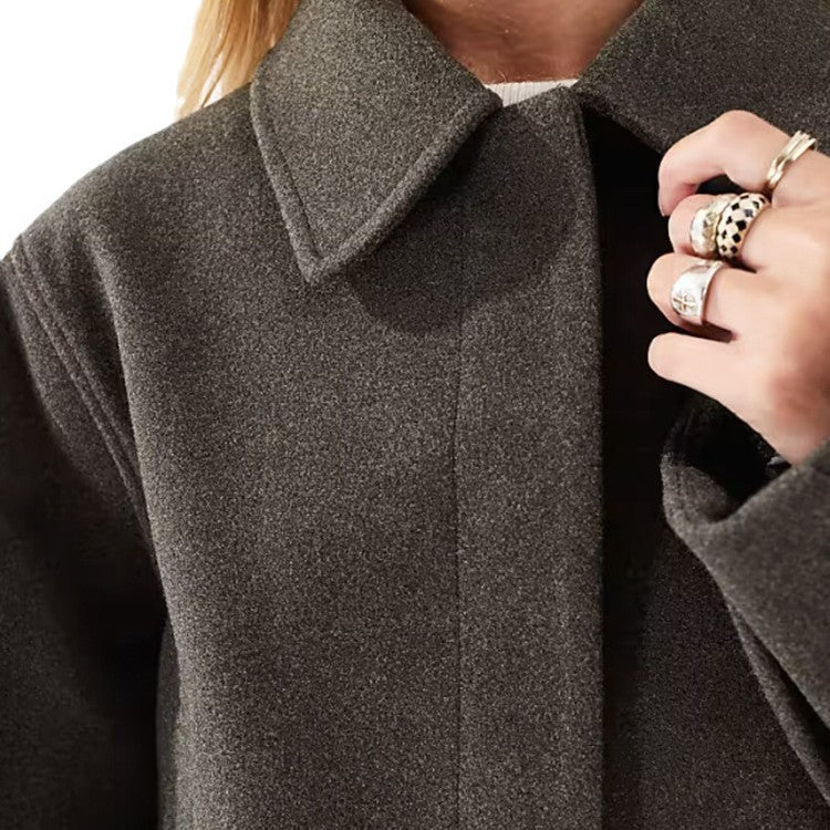 Damen Kurze, kuschelige Jacke aus weichem Wollmix Fudus