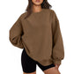 Damen lässiger Oversized Pulli Fudus