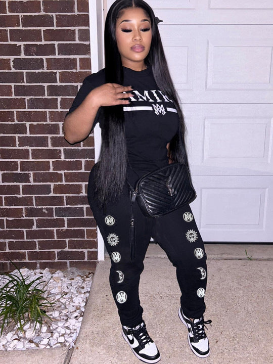 Damen lässige Jogginghose mit einzigartigem Motiv Fudus