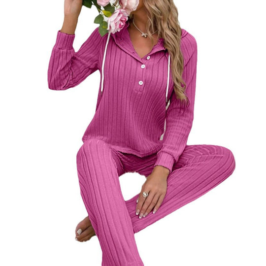 Damen kombinierter Hoodie und Jogginghose Fudus