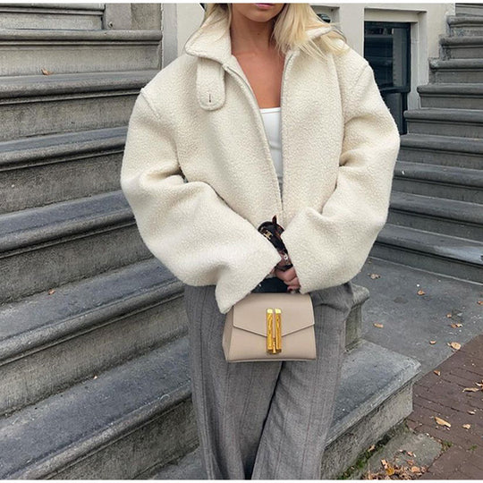 Damen Kuscheljacke im stylischen Oversized-Design Fudus