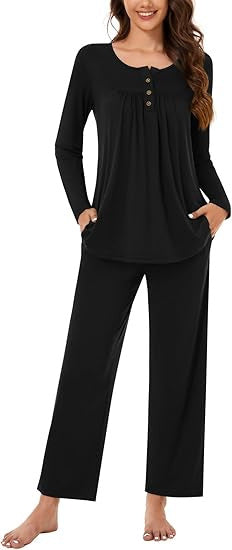 Damen Schlafanzug Set Fudus