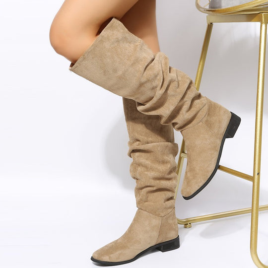Damen Hohe Boots im lässigen Slouch-Design Fudus