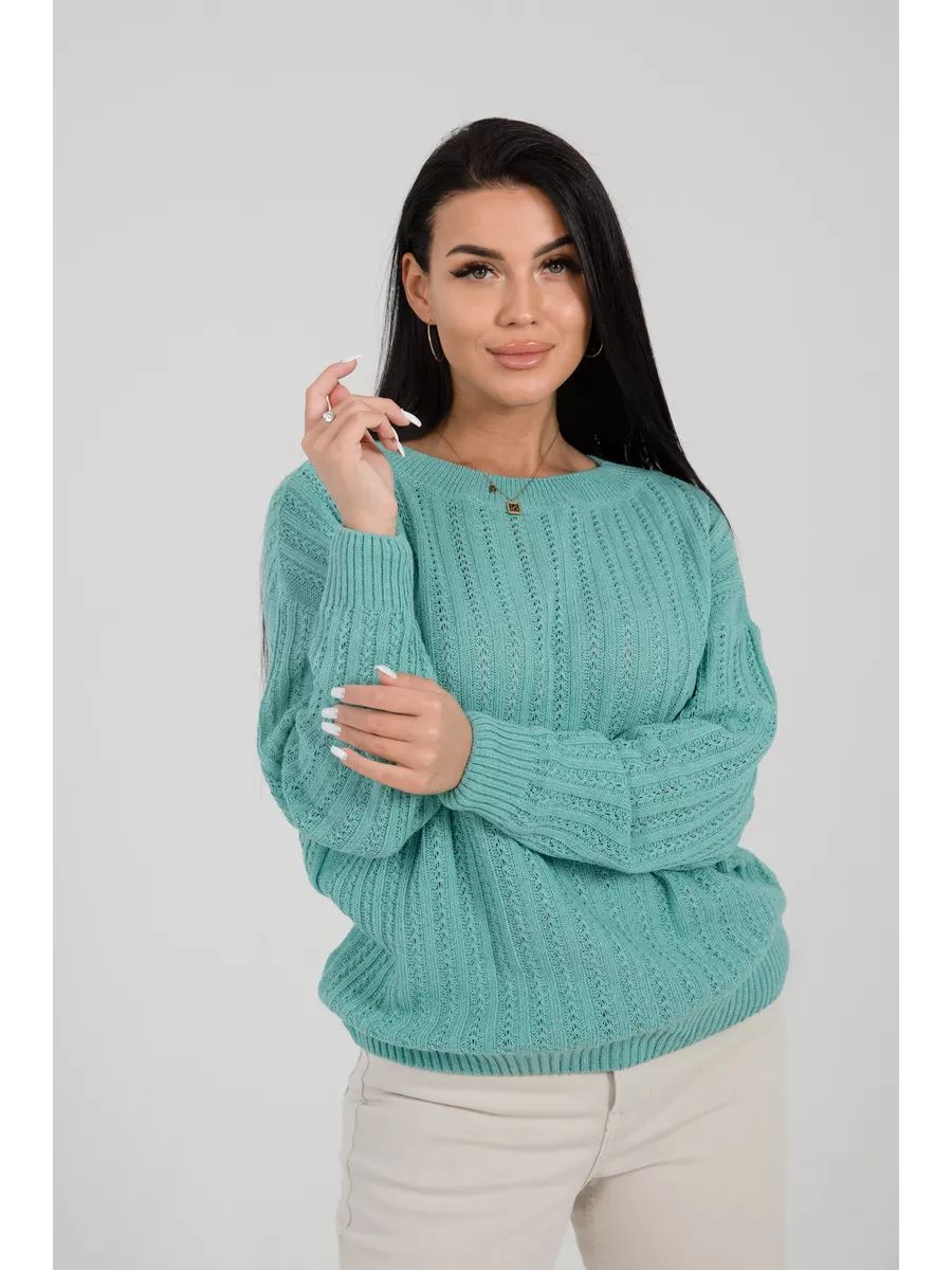 Damen Grobstrickpullover mit strukturiertem Muster Fudus