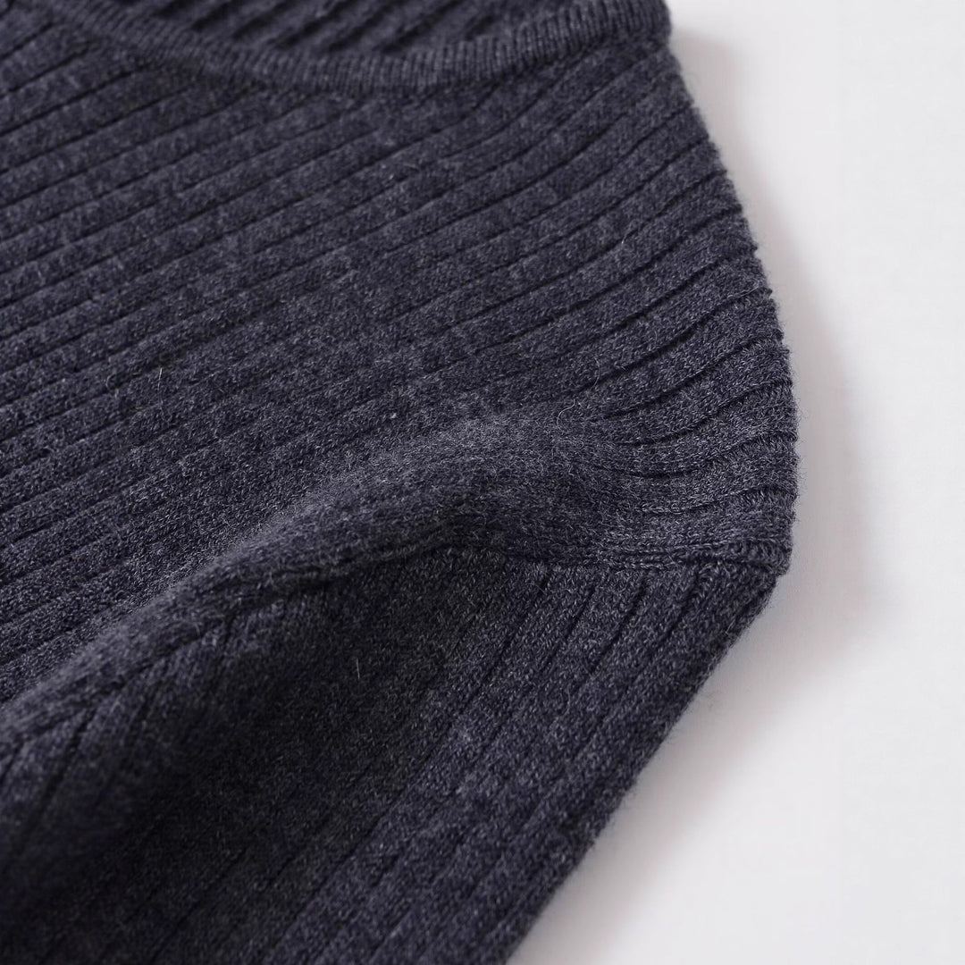 Damen langärmliges Oberteil mit stilvollem Knopfdetail Fudus