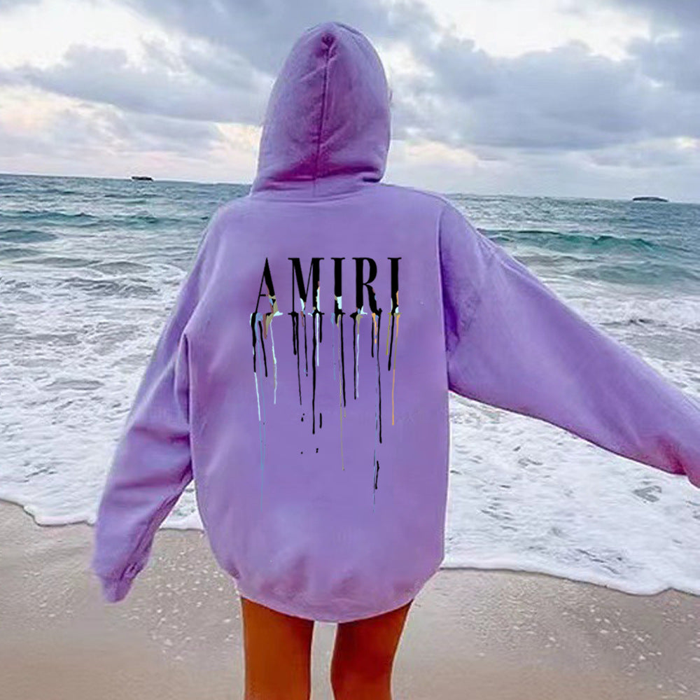 Damen Kapuzenpullover mit künstlerischem Druck Fudus