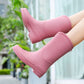 Damen Hochwertige und Wetterfeste Gummistiefel mit Rutschfester Sohle und Bequemem Einstieg