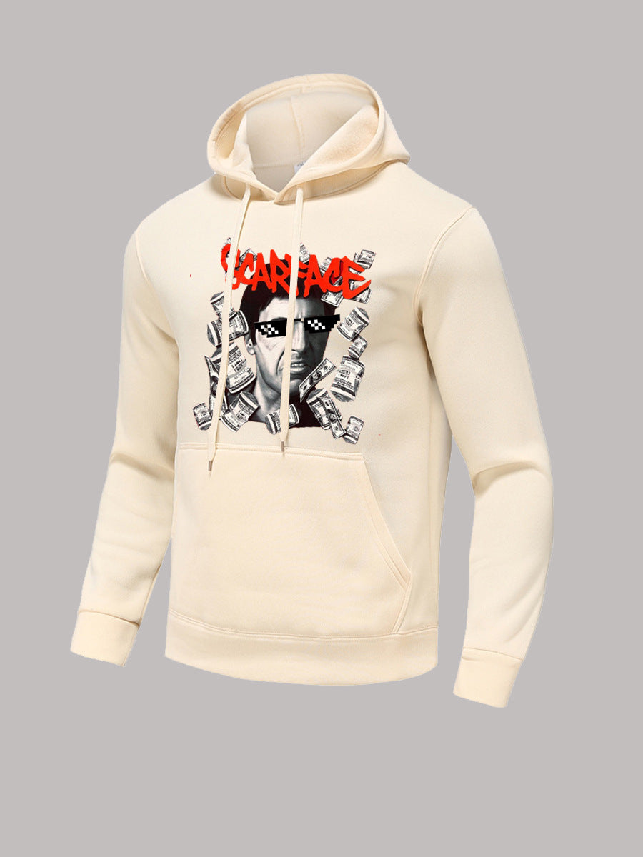 Damen Kapuzenpullover mit kreativem Grafikdruck Fudus