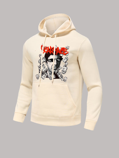 Damen Kapuzenpullover mit kreativem Grafikdruck Fudus