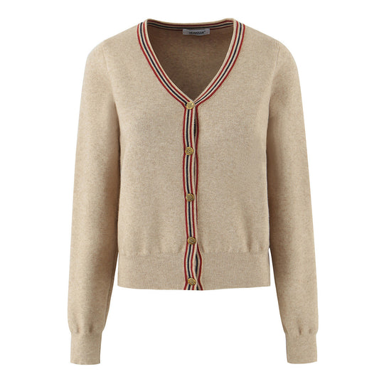 Damen lässige Strickjacke mit eleganten Knopfdetails Fudus