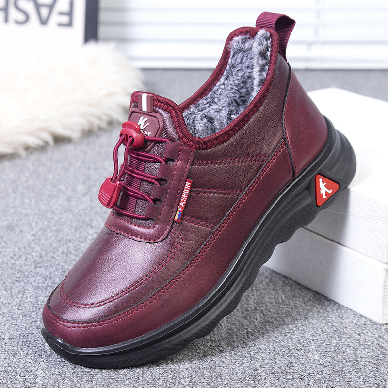 Damen Komfortable und warme Freizeit-Sneaker mit kuscheligem Innenfutter Fudus