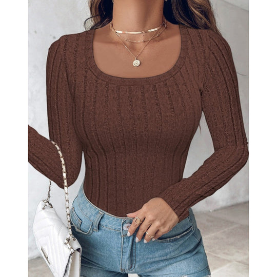 Damen Langarmshirt mit strukturiertem Design Fudus