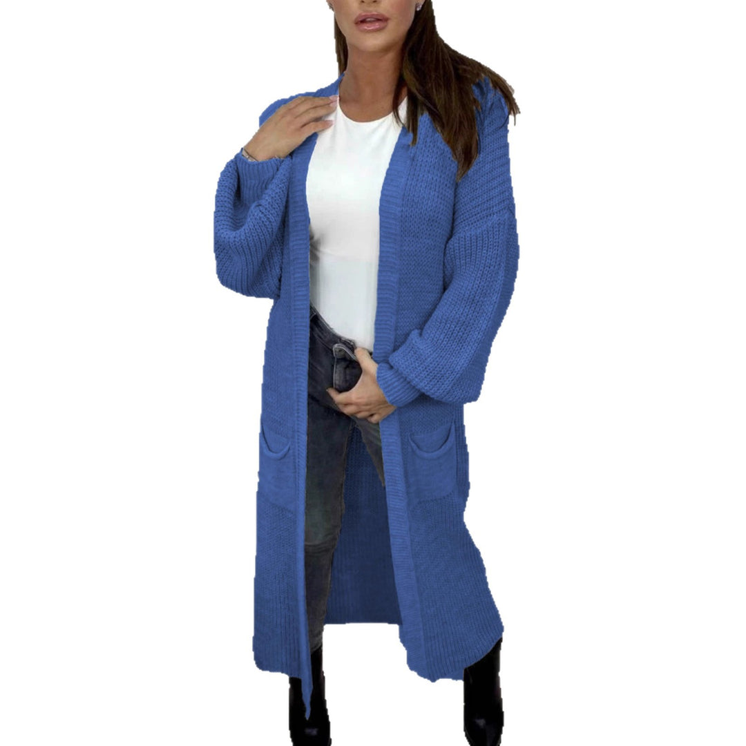 Damen Grobstrickcardigan mit lässiger Passform und langen Ärmeln Fudus