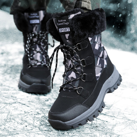 Damen isolierte Winterstiefel mit rutschfestem Profil und kuscheligem Innenfutter Fudus