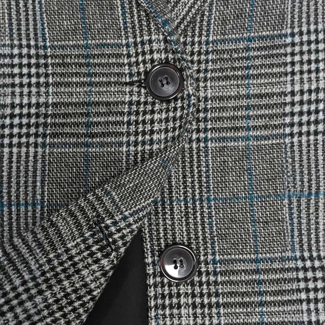 Damen Karierter Blazer Fudus