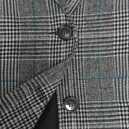 Damen Karierter Blazer Fudus