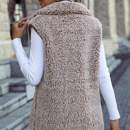 Damen kuschelige Weste Fudus