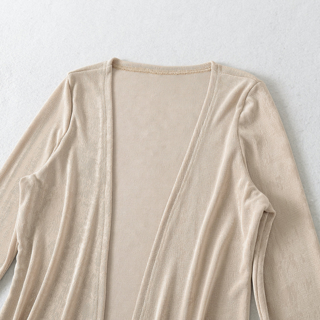 Damen lässige Strickjacke mit asymmetrischem Schnitt und angenehmem Tragegefühl Fudus