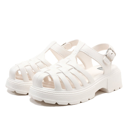 Damen Sandalen Im Retro Stil Mit Komfortablem Sitz