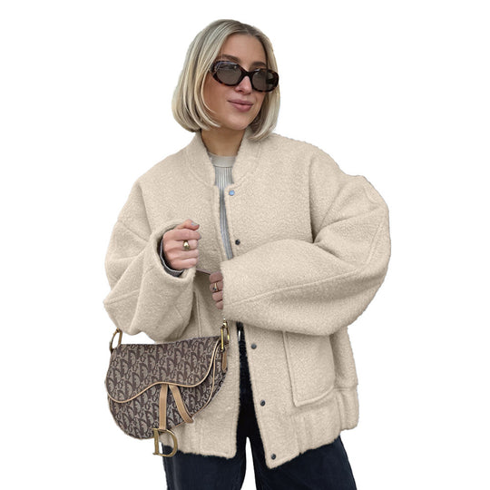 Damen Kuschelige Oversized Steppjacke Fudus