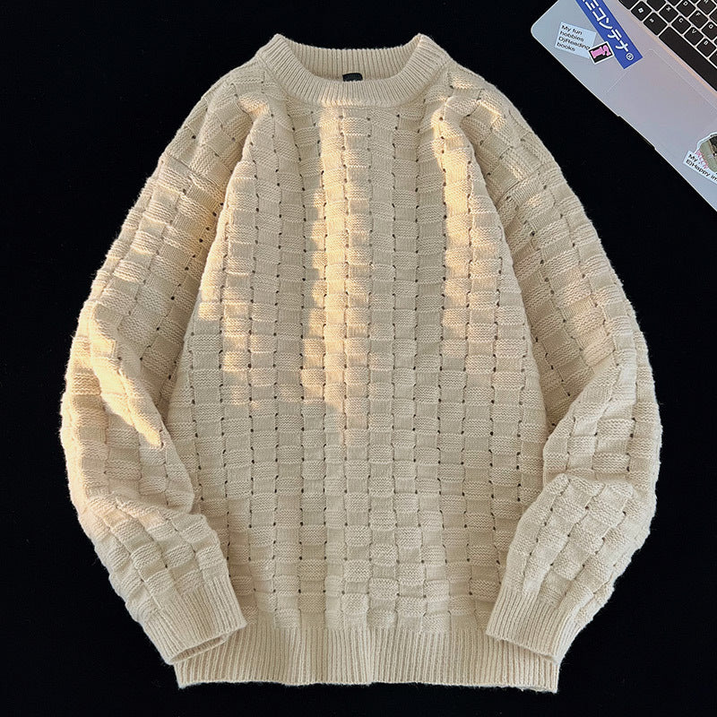 Damen Grobstrick Pullover mit modernem Design Fudus