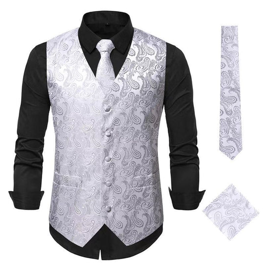 Anzugweste Herren Elegant Paisley