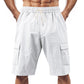 Cargo-Shorts Herren Elastischer Bund Seitentaschen