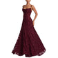 Abendkleid Damen Spitze A-Linie Elegant