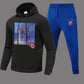 Damen Hoodie und Jogginghose Set mit kreativem Grafikdesign Fudus