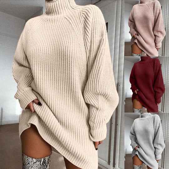 Damen Grobstrick Oversized Pullover Fudus