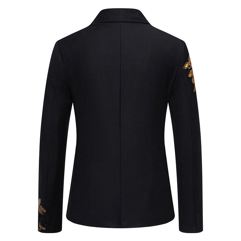 Herren Eleganter Floral Bestickter Blazer