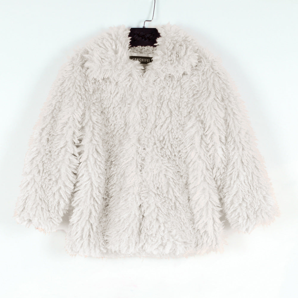 Damen Kuschelige und voluminöse Teddyjacke Fudus