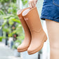 Damen Hochwertige und Wetterfeste Gummistiefel mit Rutschfester Sohle und Bequemem Einstieg