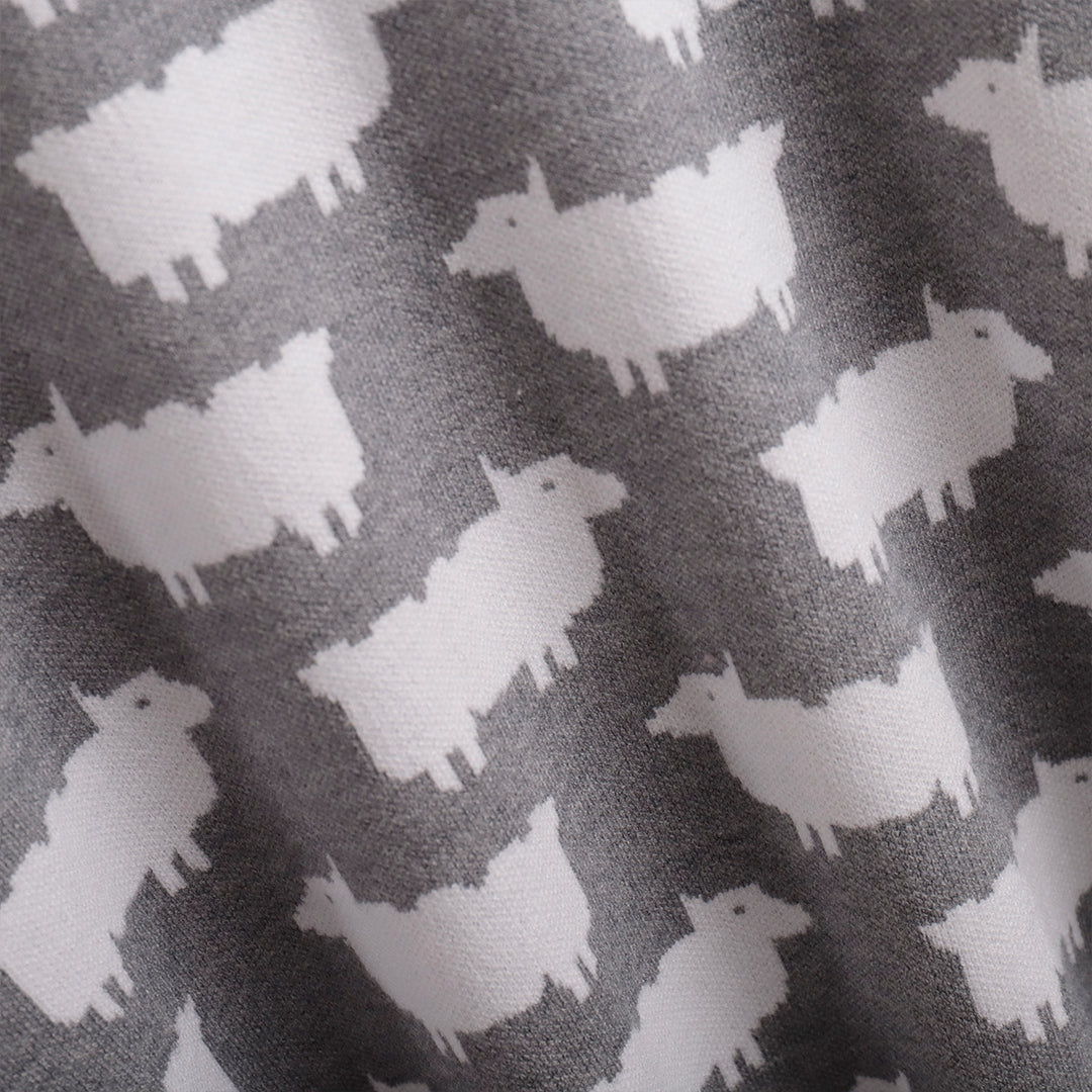 Damen Kuscheliger Strickpullover mit Schafmuster Fudus