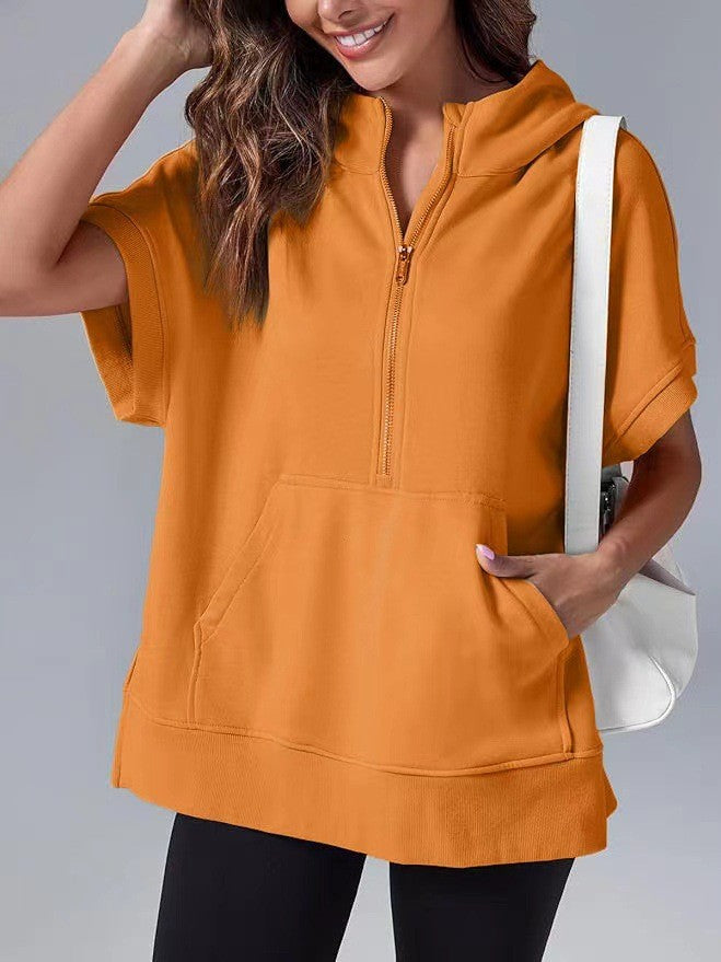 Damen Komfort Zip-Up Hoodie
