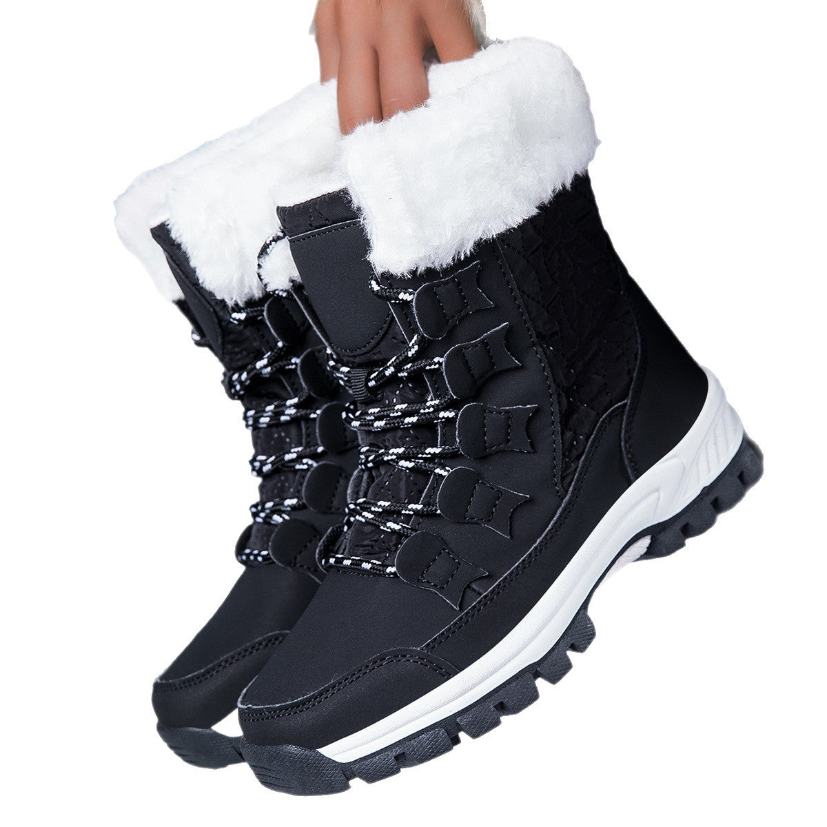 Damen Isolierte Winterstiefel mit rutschfester Sohle und weichem Innenfutter Fudus