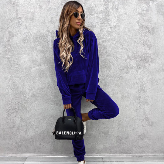 Damen kuscheliger Fleece-Hoodie Fudus