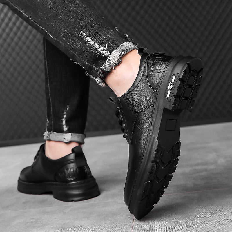 Leder-Schnürschuhe Herren Elegant Rutschfest