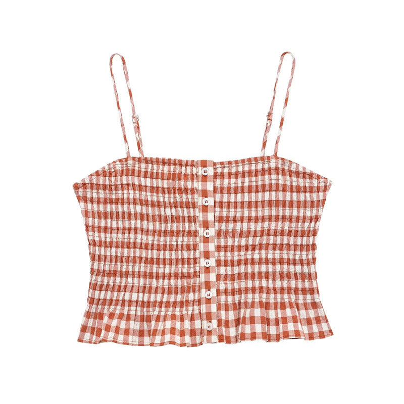 Fudus | Karierter Sexy Check Top Rock Set