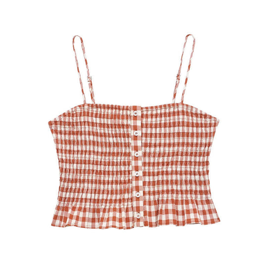 Fudus | Karierter Sexy Check Top Rock Set