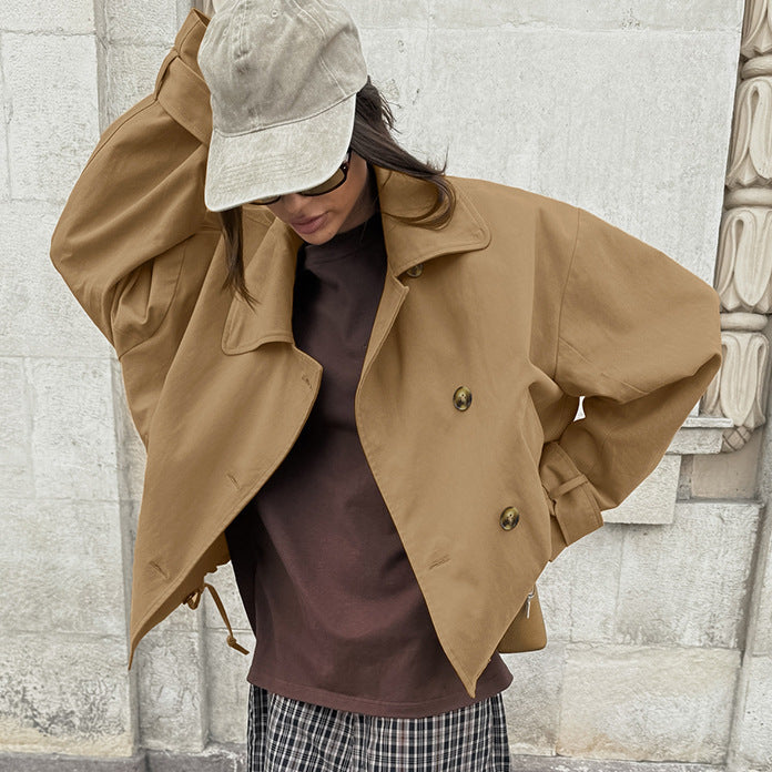 Damen lässige Oversized-Jacke mit modernem Design Fudus