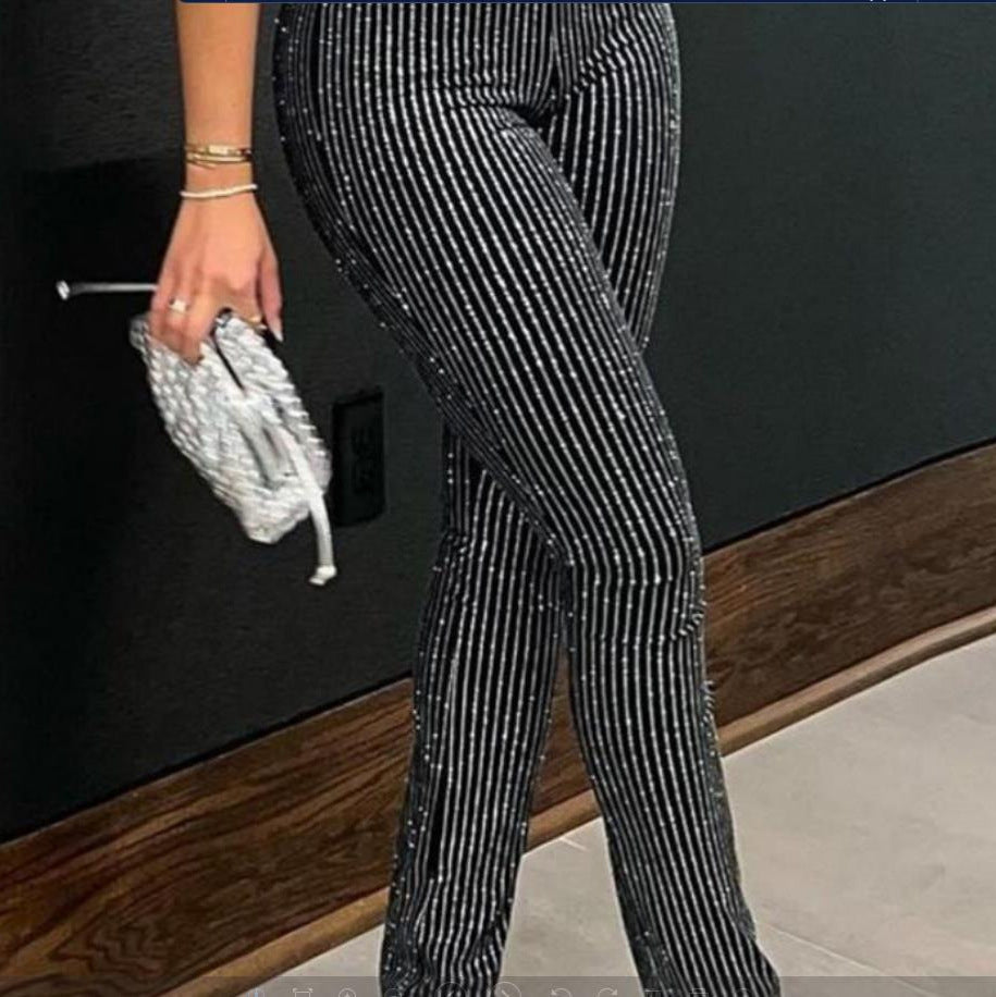 Damen eleganten Schlaghosen Fudus