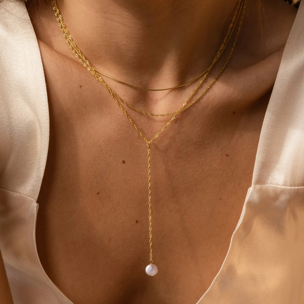 Mehrlagige Ketten Geschenkset Glamour Elegant Vielseitig