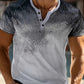 Fudus Herren Henley T Shirt Strukturiert Verlauf Weich Bequem