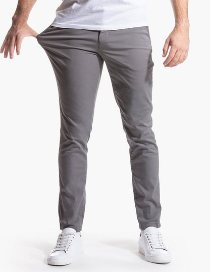 Herren Bequeme Chinos mit modernem Schnitt und elastischem Bund Fudus