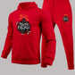 Damen Hoodie- und Jogginghose-Set mit festlichem Weihnachtsmotiv Fudus