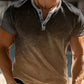 Fudus Herren Henley T Shirt Strukturiert Verlauf Weich Bequem
