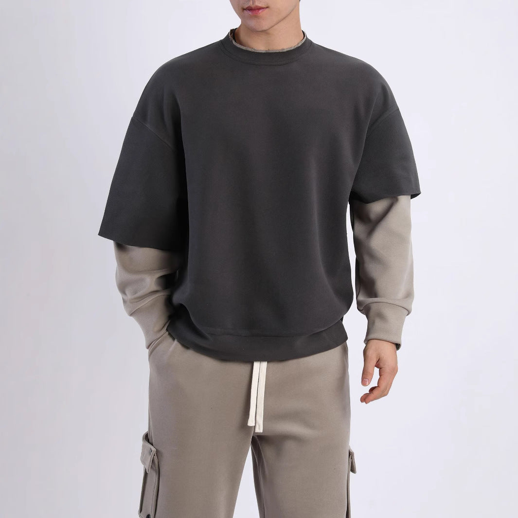 Damen Oversized Sweatshirt mit modernen Farbblöcken und atmungsaktivem Material Fudus