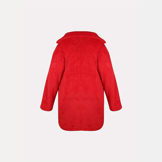 Damen Kuschelmantel aus hochwertigem Teddy-Fleece Fudus
