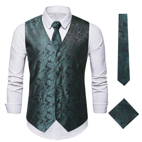 Anzugweste Herren Elegant Paisley